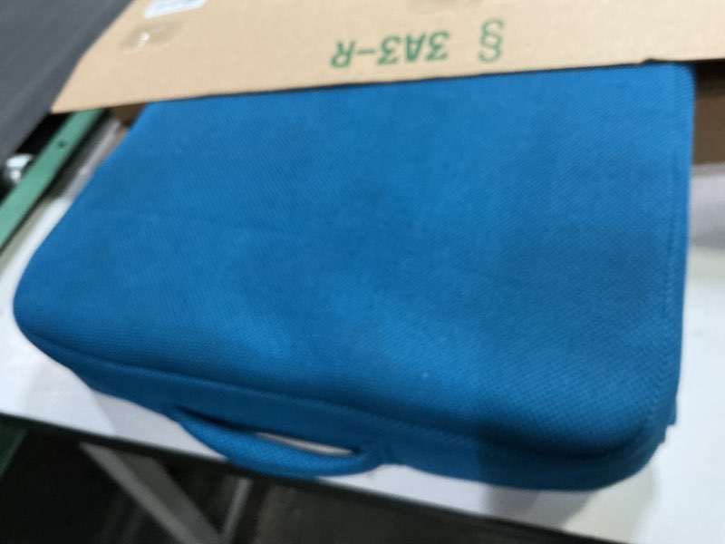 Condition photo showing Good Condition for YOUFI Extra Thick Large Seat Cushion -19 X 17.5 X 4 Inch Gel Memory Foam Cushion with Carry Handle Non Slip Bottom - Pain Relief Coccyx Cushion for Wheelchair Office Chair (Blue (1PACK)) Large(19''x17.5''x4'') Blue