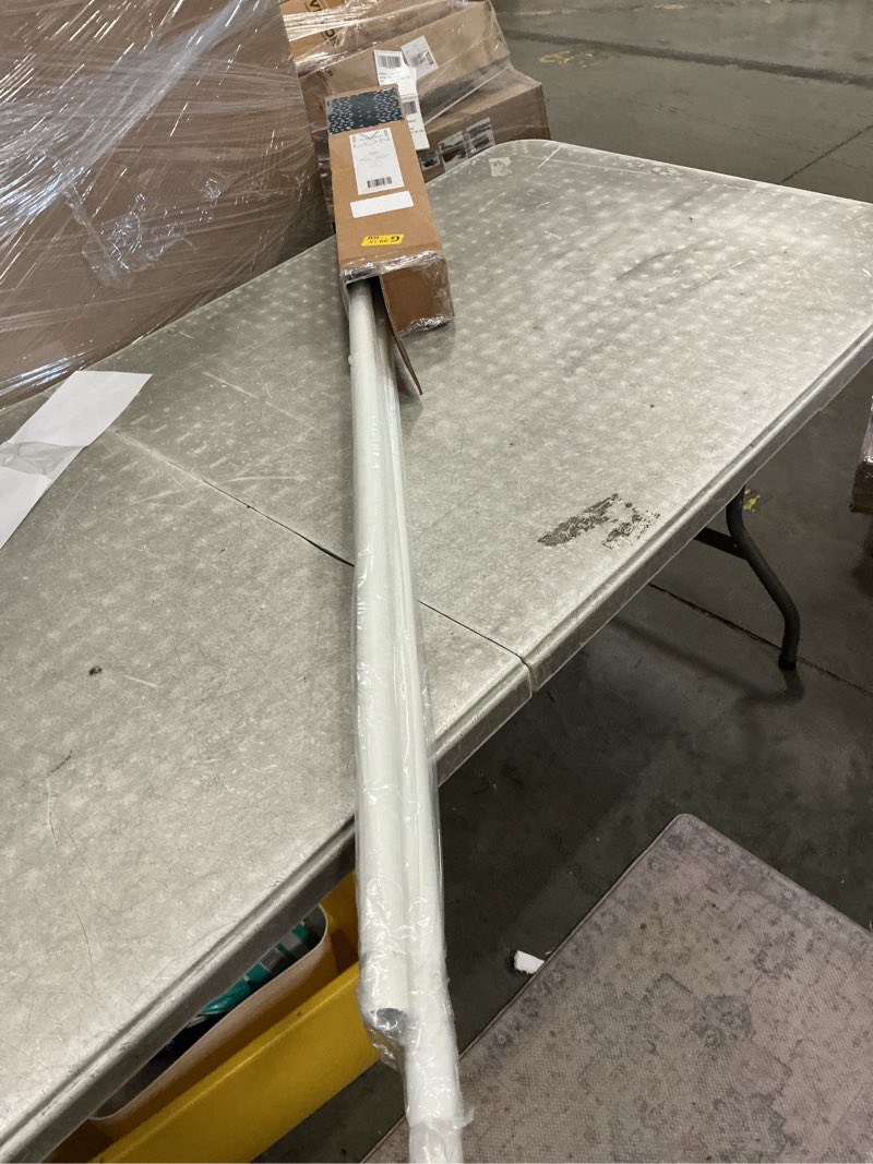 Condition photo showing Good Condition for ivilon drapery window curtain rod - knob design, 1 inch rod, 72 to 144 inch. ivory/white 72" to 144" ivory