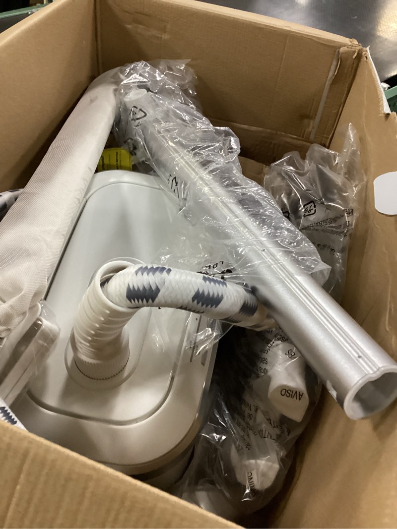 Condition photo showing As Is for Rowenta, Steamer for Clothes, Professional Full Size Steamer with Screen, 65 Inches, 1.3 Liter Capacity, 1700 Watts, Ironing, Clothes Steamer, White Garment Steamer, IS8440
