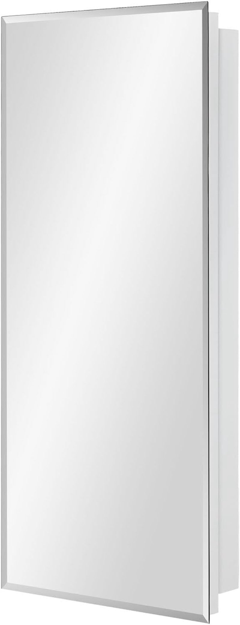 IDYLLOR Bathroom Medicine Cabinet with Beveled Edge Mirrored Door 36 x 26 inch, Recessed or Surface 