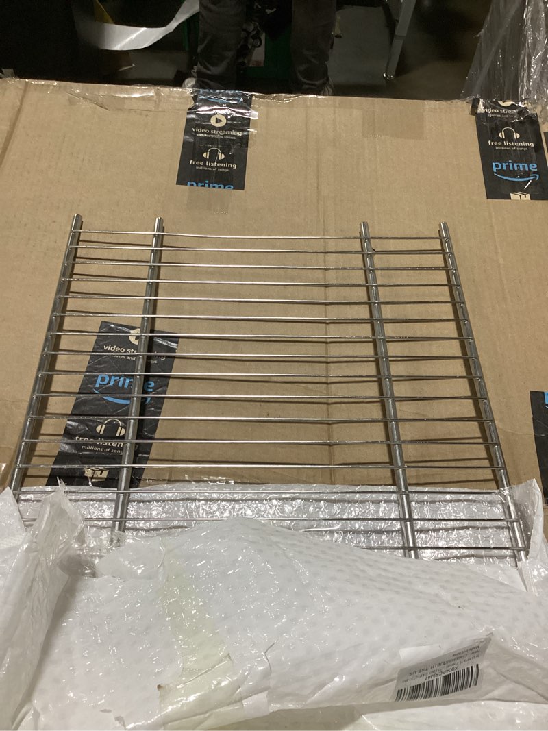 Condition photo showing Good Condition for w11397871 freezer wire shelf fit for whirlpool upper freezer wzf34x20dw00 wzf34x20dw01 wzf34x20dw02 wzf34x20dw04 wzf34x20dw05 wzf34x20dw06, replace w10581580 4931269 ap6973485 ps12731205 eap12731205