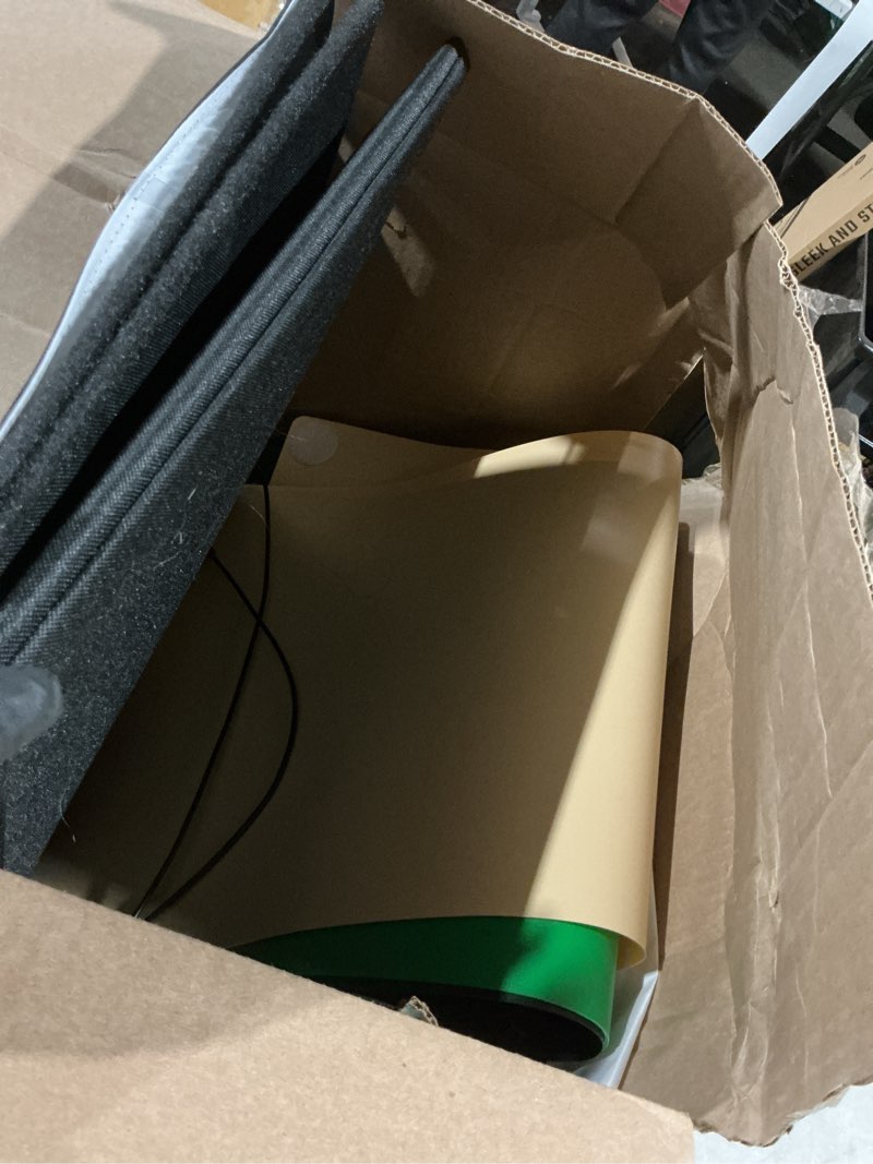 Condition photo showing As Is for Light Box, PULUZ 16"x16" Studio Light Box with 480pcs LEDs Lights 4 Color PVC Photography backdrops Shooting Tent for Jewelry and Product Portable Lightbox Picture Box for Photography (Upgrade) 16x16x16in - Upgrade