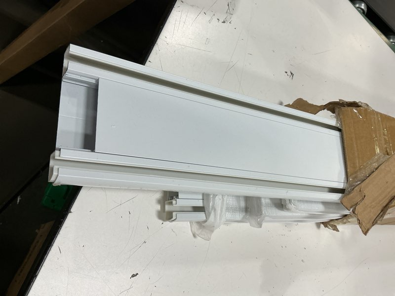 Condition photo showing Good Condition for double row curtain track ceiling mounted, silent heavy duty curtain track system, sliding rails for curtains, room divider for bedroom living room hospital (track ships in sections with connectors)