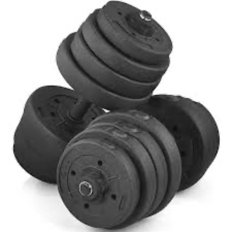 Yaheetech 610924 black Yaheetech Dumbbell Set 30 kg / 66 lb