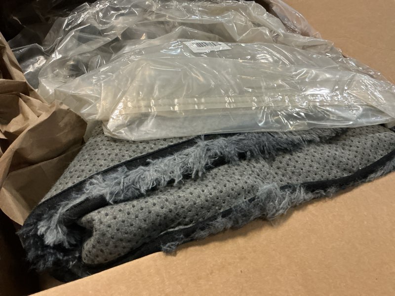 Condition photo showing As Is for onasar area rugs 9x12 living room, tie-dyed dark grey large fluffy bedroom rug, soft plush thick shaggy big floor carpet for kids boy girls teen dorm nursery indoor home decor aesthetic 9' x 12' (rectangular) tie-dyed dark grey
