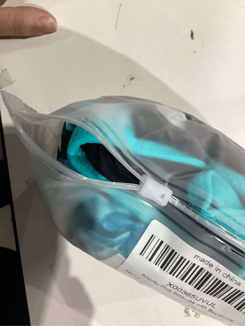 Condition photo showing New/Like New for B2prity Tankini Swimsuits for Women Two Piece Bathing Suits Tummy Control Long Torso Tank Tops with Shorts Black,Blue