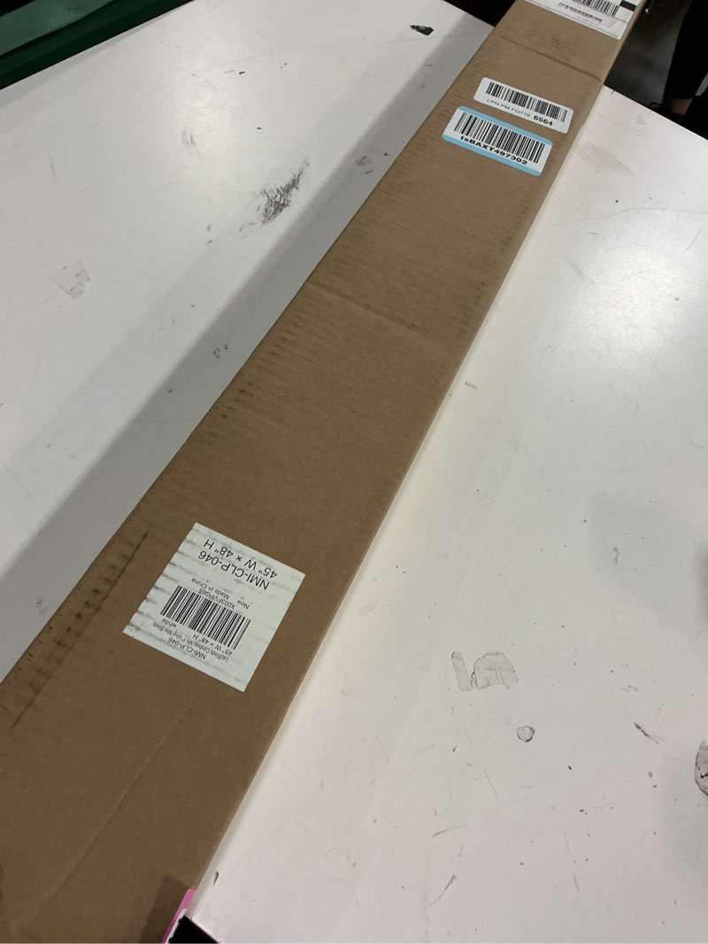 Condition photo showing Good Condition for lazblinds no tools no drill 1" vinyl mini blinds, cordless blinds for windows, light filtering horizontal window blinds & shades, 45" w x 48" h, white cordless-white 45" w x 48" h