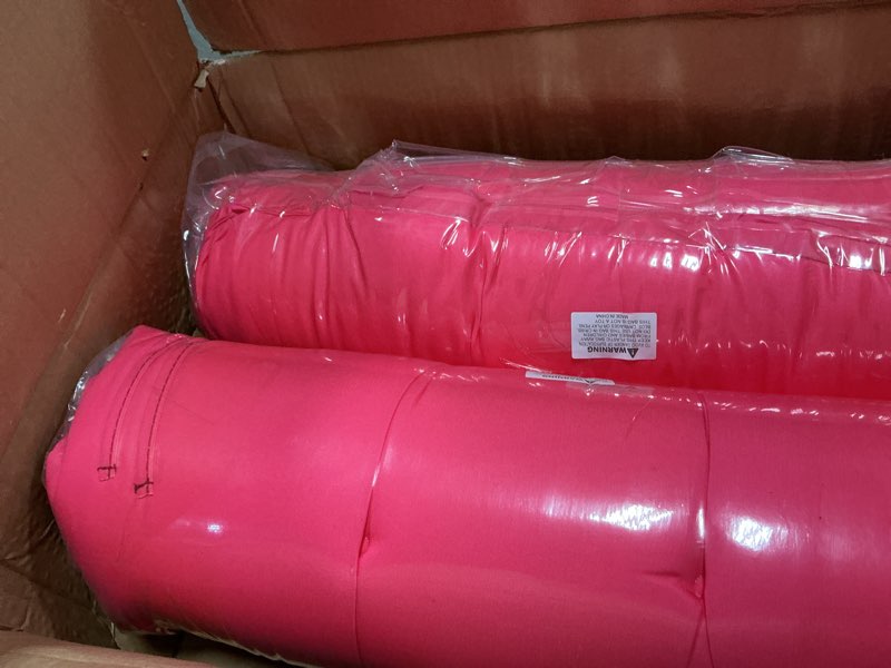 Condition photo showing New/Like New for ADLIVWYD 3-Pieces Wicker Chair Cushion Set, 1 loveseat and 2 U-Shape, 44"x19" &19"x19" Tufted Outdoor Cushions for Indoor/Outdoor Patio Furniture (Pink)