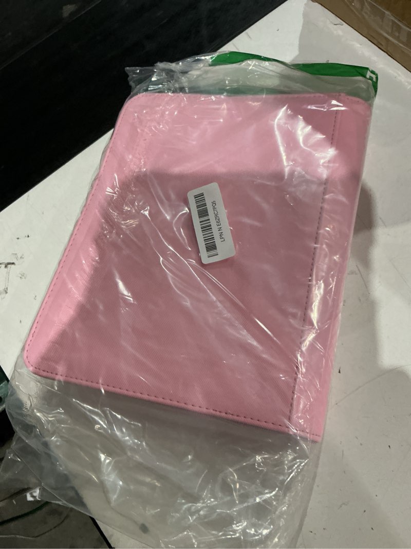 Condition photo showing Good Condition for premium 4 pocket zip card binder, trading card binder for 320 cards, portable pu card collection binder, collector card album folder for game & sports cards (pink) 4 pocket - 10.2" x 7.5" pink