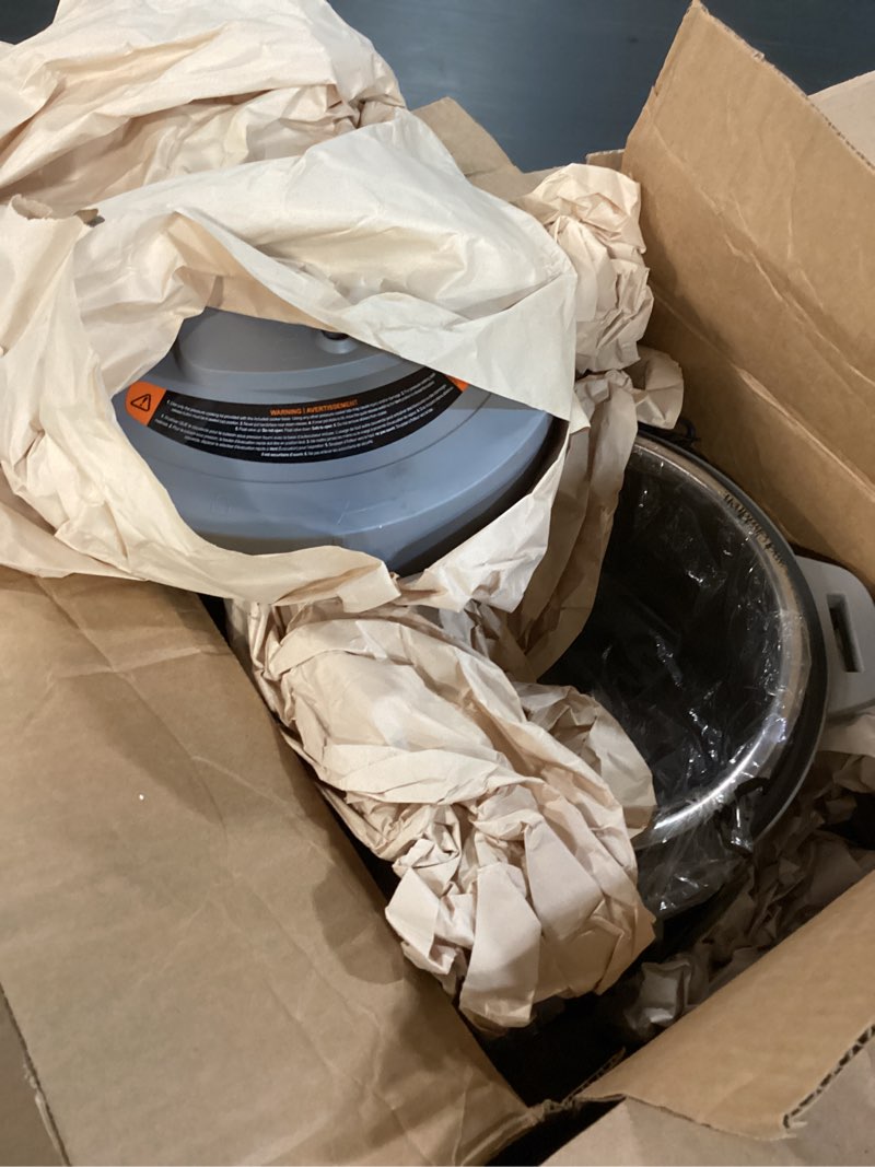 Condition photo showing New/Like New for Instant Pot, 8-Quart Whisper Quiet 9-in-1 Electric Pressure Cooker, Slow Rice Cooker, Steamer, Sauté, Yogurt Maker, Warmer & Sterilizer, App With Over 800 Recipes, Stainless Steel, Duo Plus 8 Quarts