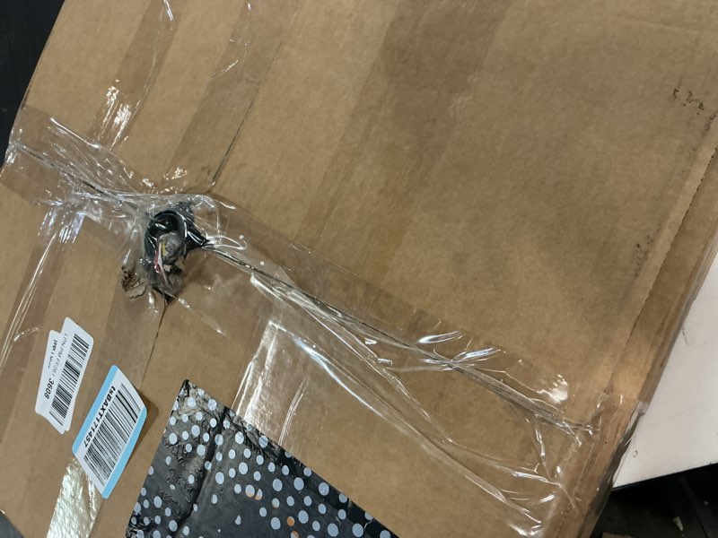 Condition photo showing Good Condition for 48 inch retractable ceiling fan with lights, crystal shade, rgb speaker, remote control, dimmable 6 speed reversible, exuding elegance for living room and bedroom black+crystal 48 inch