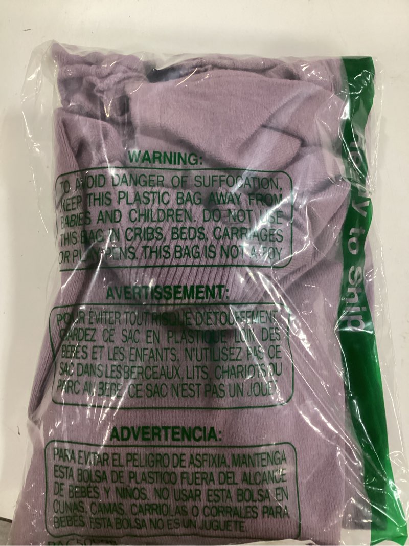 Condition photo showing New/Like New for GRACE KARIN Women's Lightweight Draped Open Front Cropped Cardigan Long Sleeve Sweaters Peplum Knit Tops Mist Purple X-Large