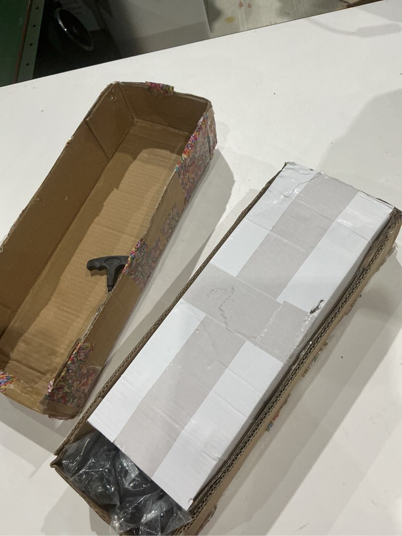 Condition photo showing Good Condition for 72" bifold barn door hardware kit - fit for 4 bifold doors, black plastic spraying, folding push-pull, thickened carbon steel - sturdy & durable - anti-skipping design (zdm-72-4) 72" for 4 doors