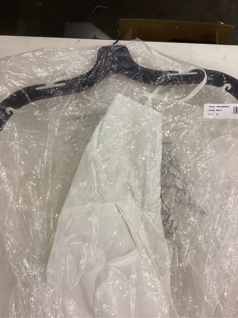 Condition photo showing New/Like New for Size 10 summer white dress