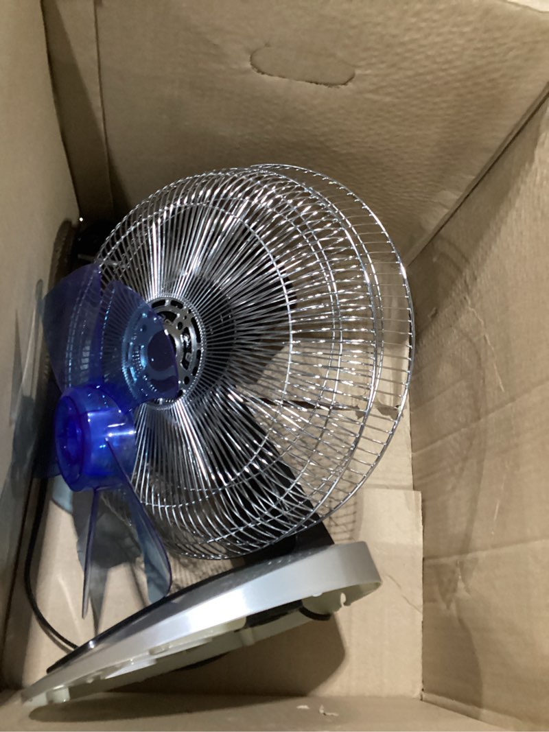 Rowenta, Desk Fan, Turbo Silence Table Fan with Remote, 18 Inches, Ultra Quiet Fan for Bedroom, Oscillating, Portable, 5 Speeds, Black, Indoor, VU2660 Table Silver/Black, NOT TESTED, INCOMPLETE