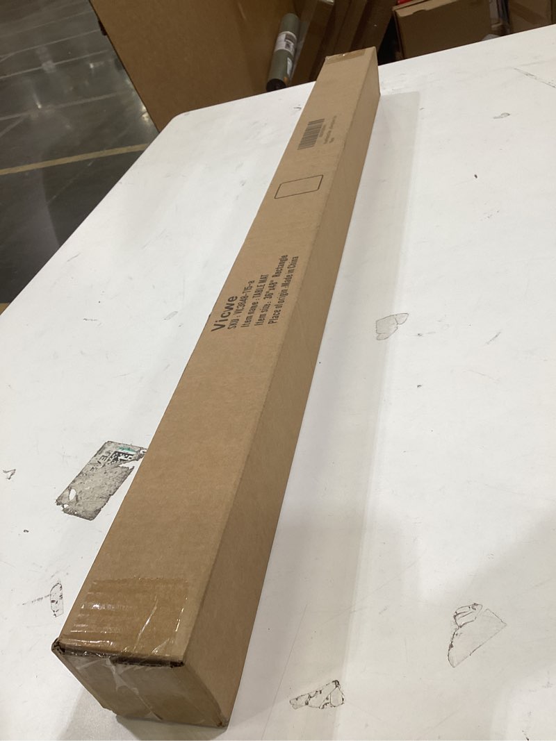 Condition photo showing New/Like New for vicwe frosted plastic table protector - 36x48 inch, 1.5mm thick, rectangle, clear for night stand, dining table frosted 1.5mm 48" x 36"