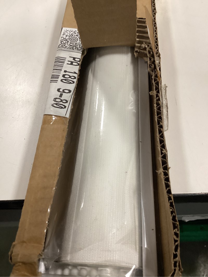 Condition photo showing New/Like New for Zebra Blinds for Windows (55" W x 72" H, White) Zebra Roller Window Shades, Corded Dual Layer Light Filtering Privacy for Day and Night, Light Control and Protecting Privacy for Home and Office 55" W x 72" H White
