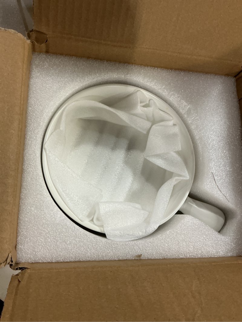 Condition photo showing Good Condition for EliteVibe Ceramic Microwave Egg Cooker Scrambled with Lid, BPA-Free Non-Stick Non-Toxic & Heat-Resistant Quick Cooking Egg Maker, Dishwasher Safe, Holds Up to 3 Eggs?White? 1# round-white