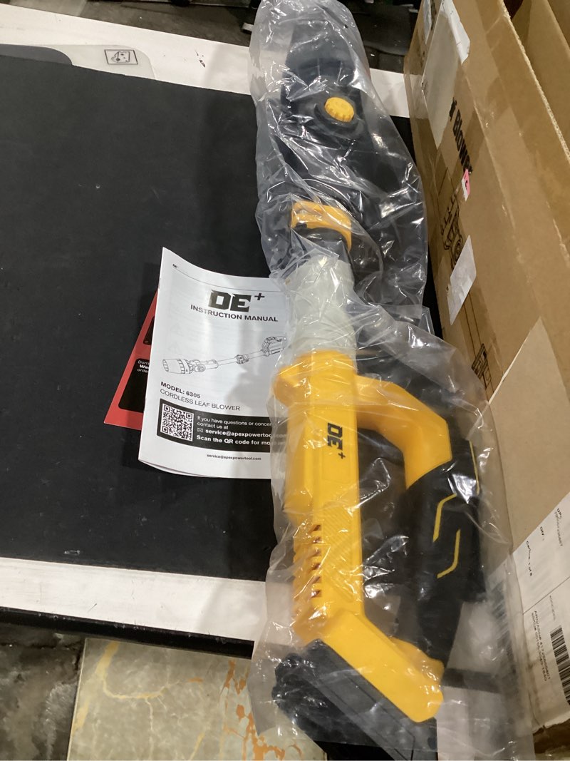 Condition photo showing Good Condition for leaf blower cordless for dewalt 20v max battery, 31000rpm brushless motor, 650cfm / 280mph, 60° adju