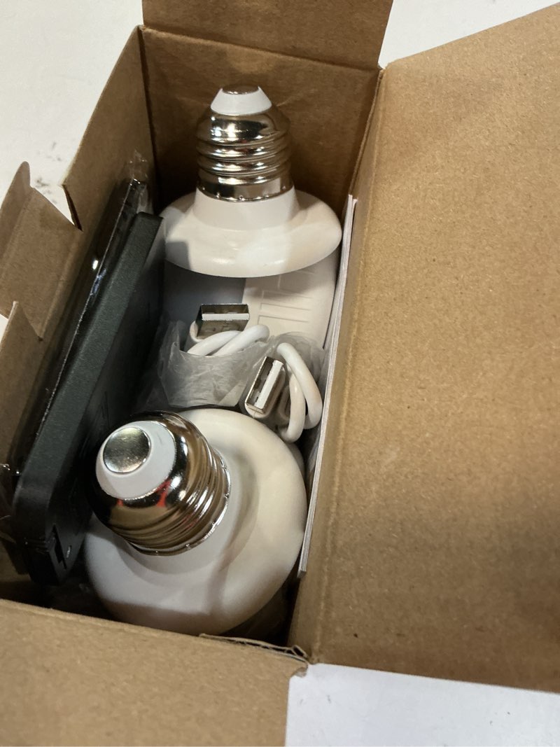 Condition photo showing Good Condition for rechargeable light bulb with remote - e26 2pack 5w 350lm dimmable detachable led bulb 3 color temperature options & 3 timer, 2000mah battery operated magnetic bulbs, bulbs for non-hardwired fixture 2 e26