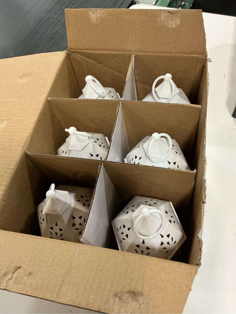 Condition photo showing Good Condition for 6 pcs ramadan lantern lights, 8" large ramadan eid decorations for home 2026, ramadan lanterns decorative ramadan table indoor outdoor decor, eid mubarak ramadan gifts for kids ????? ?????
