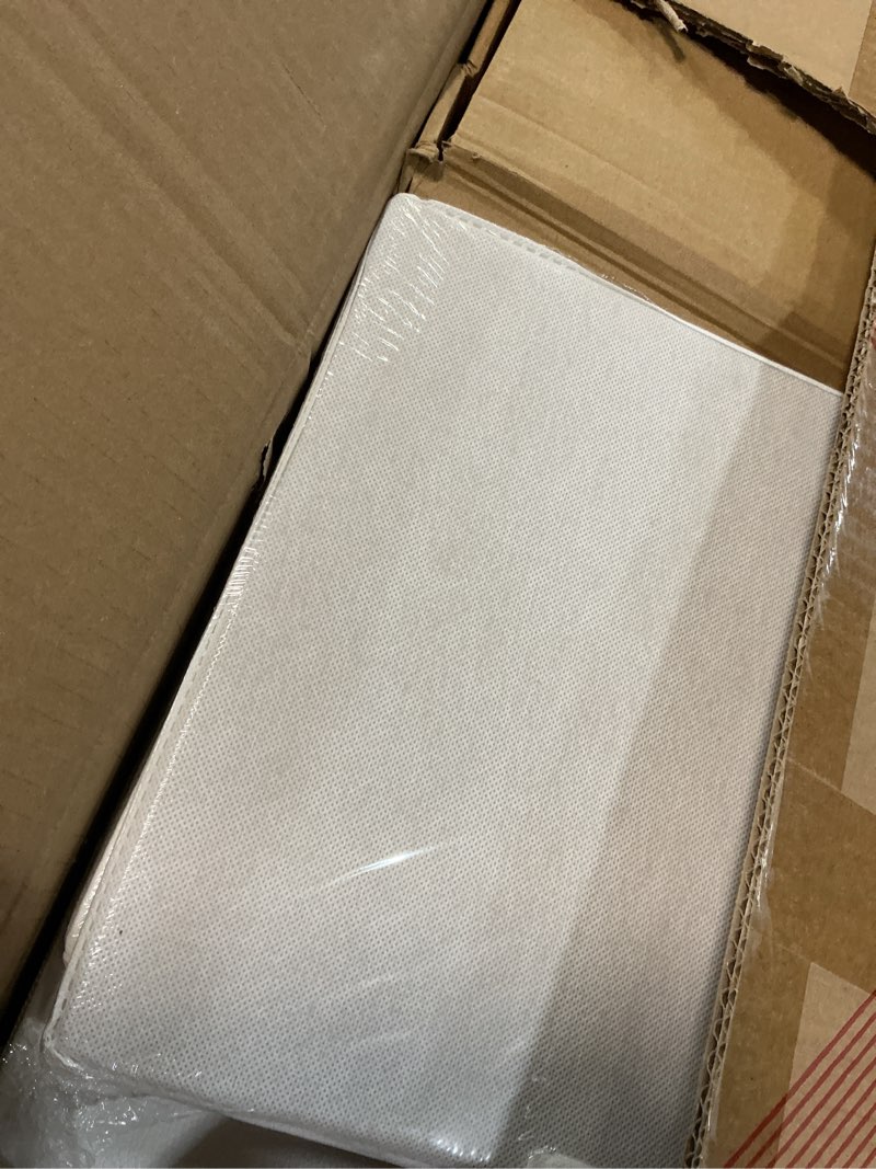 Condition photo showing Good Condition for wlive 9-drawer dresser, fabric storage tower for bedroom, hallway, closet, tall chest organizer unit for bedroom with fabric bins, steel frame, wood top, easy pull handle, white