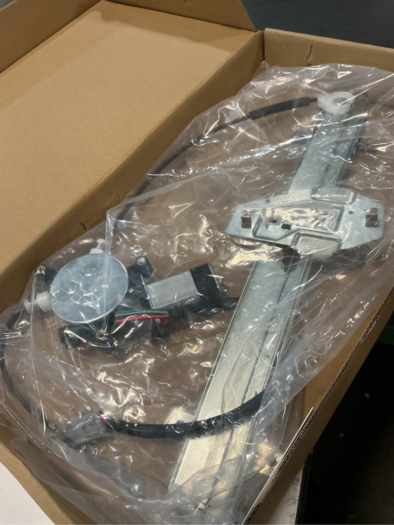 Condition photo showing As Is for jc whitney window regulator compatible with 2001-2005 honda civic front, driver side jwh462906