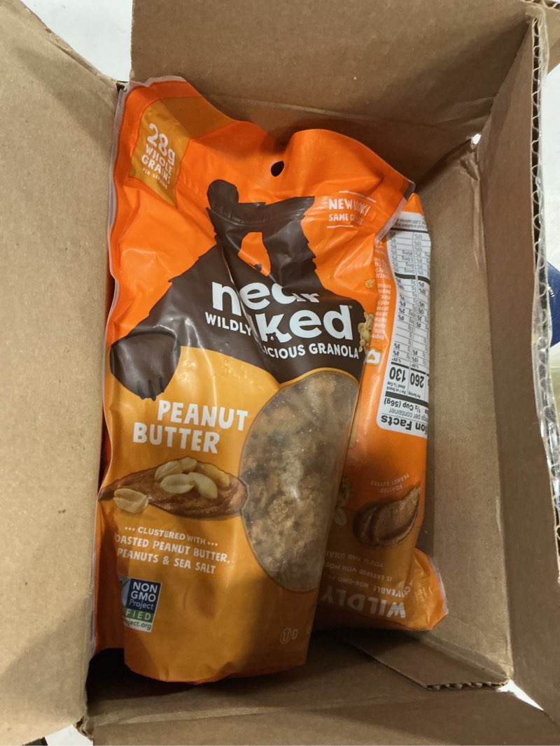 Condition photo showing As Is for ( best by 11/23/2025) Bear Naked Peanut Butter Granola - 12oz (Pack of 2)