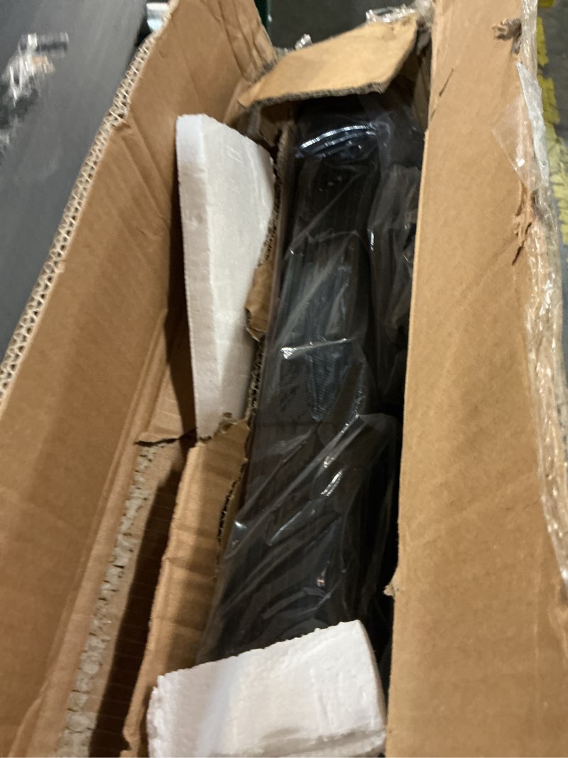 Condition photo showing New/Like New for 20.3 ft telescoping ladder, adjustable multi-purpose collapsible extension w/hooks, foot caps, wheels & stabilizer, heavy duty 330 lbs max capacity, ideal for home and outdoor work, black black 20.3 ft with hooks