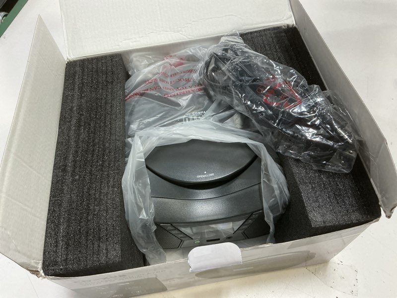 Condition photo showing Good Condition for Greadio Boombox Portable CD Players for Home with Bluetooth, Boom Box CD Player FM Radio Combo, Stereo Sound, AC/Battery Powered, CD/CD-R/RW Compatible, Support AUX/USB/Headphone, Timer, Repeatable Black