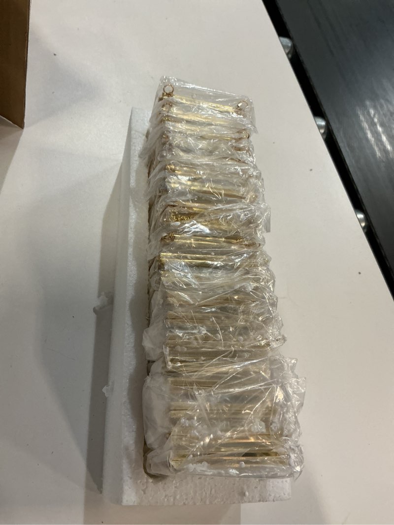 Condition photo showing New/Like New for 20 pcs double glass frame for pressed flowers,floating hanging photo christmas ornaments frame brass frames with chain for wall display gallery artwork,clear vertical horizontal display for botanical art,picture,stamps,gallery decor,gold gold-20