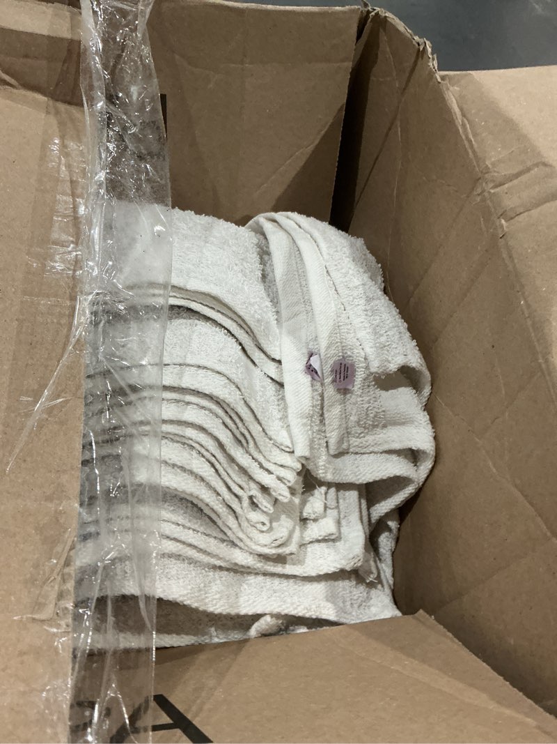 Condition photo showing Good Condition for 100% cotton washcloths  pack soft washcloths for face & body - highly absorbent - 12 x 12 in - white wash cloth - pack of 100 (12 x 12 inches) white