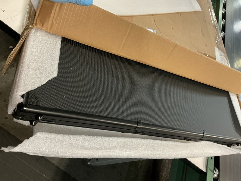 Condition photo showing Good Condition for trade show display case – 34"x22" large aluminum locking tabletop showcase for trading cards, sports cards, tcg, jewelry – lightweight & portable for exhibitions, conventions, and collectibles, black black 1 pc | 34"x22"