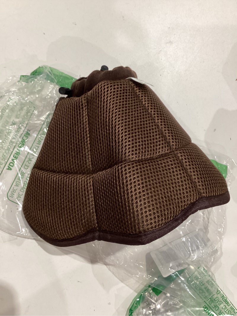 Condition photo showing Good Condition for aofitee dog cone - soft cones dog after surgery, comfy cones for dogs to stop licking, adjustable small dogs cone collar for wound healing, elizabethan pet e-collar, brown small small brown