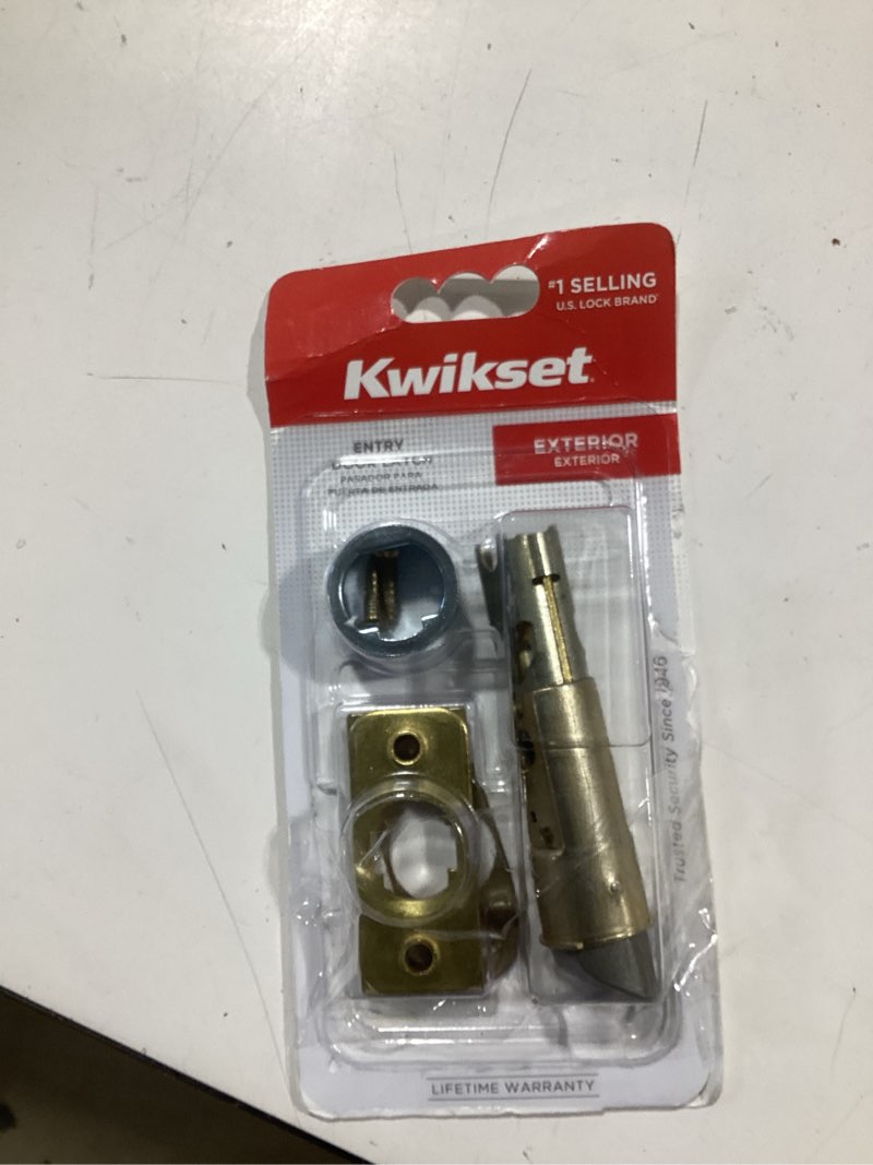 Condition photo showing Good Condition for kwikset bright brass gold steel entry latch 1 pk