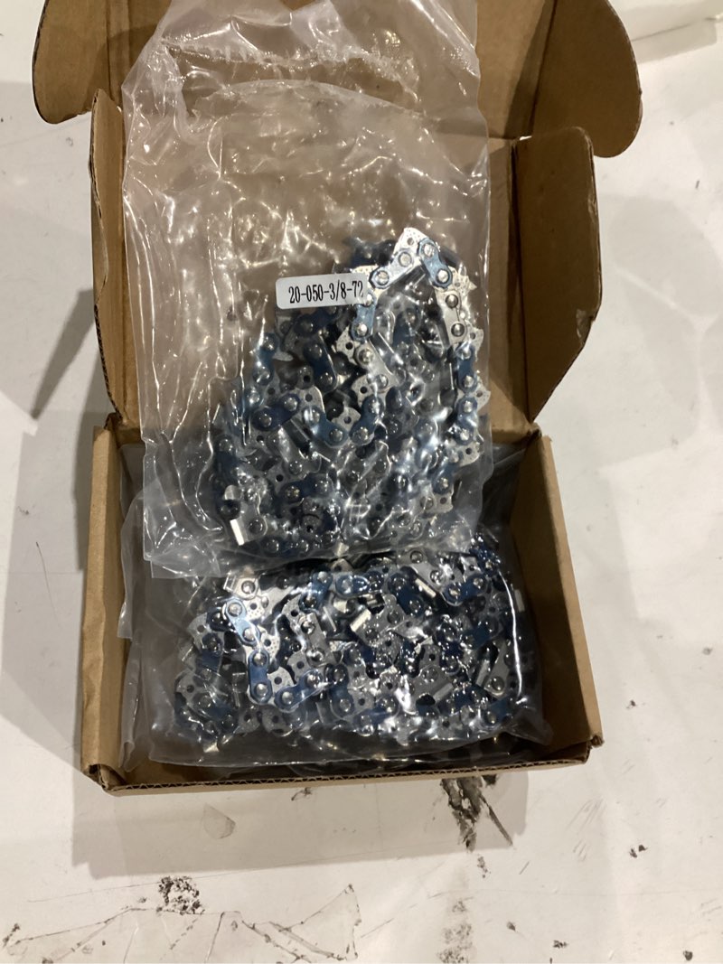 Condition photo showing Good Condition for 4 pack 20 inch chainsaw chain, 3/8" pitch, .050'' gauge, 72 drive links fits ms311 ms391, husqvarna 455 (rancher), 460 (rancher) and more 20" 72dl 3/8" .050" 4 pack
