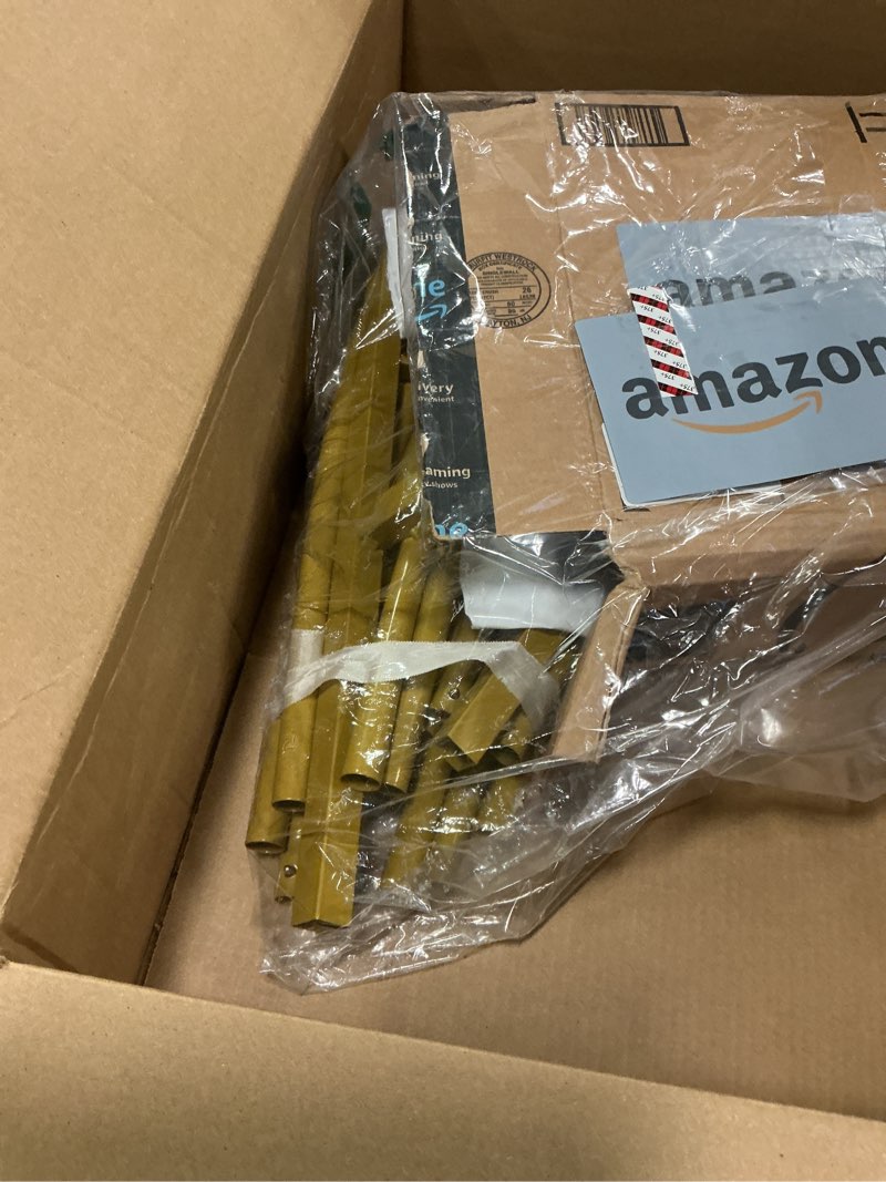 Condition photo showing Good Condition for Round Backdrop Stand Arch Balloon Golden Metal Circle Garland Frame with Base for Wedding Birthday Party Baby Shower Graduation Decoration (7.87 FT) 7.87 FT Gold