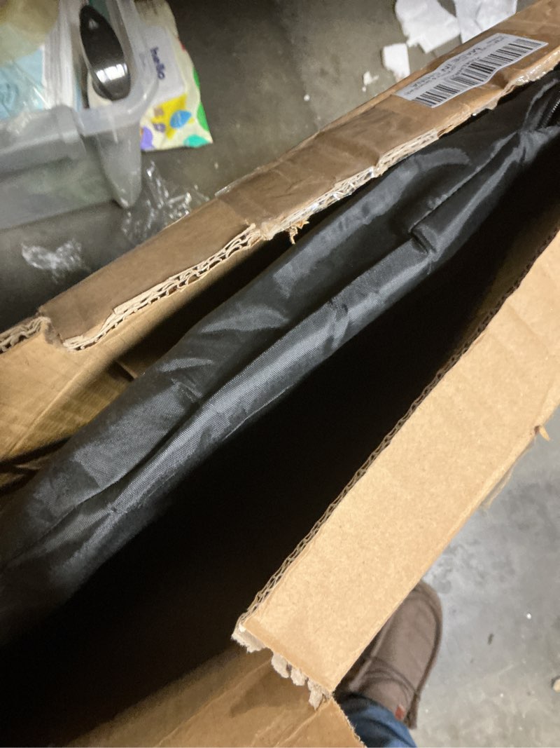 Condition photo showing As Is for Large Spray Tan Tent – Deluxe Pop Up Tent Portable Tanning Booth with Carry Case – Clear Window for Perfect Spray Tanning – Easy Clean for Home & Salon Black