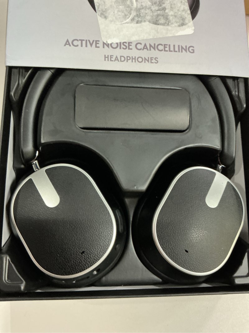 Condition photo showing Good Condition for Active Noise Cancelling Headphones,120H Playtime Bluetooth 6.0 Wireless Headphones with Power Display & 6-Mic ENC Calls, 360° Spatial Audio Over Ear Headphones Foldable Headset for Travel Office Game Black