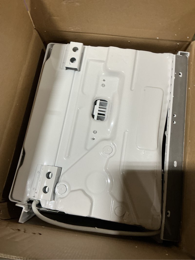 Condition photo showing As Is for midea 5,000 btu easycool small window air conditioner - cool up to 150 sq. ft. with easy-to-use mechanical controls and reusable filter, perfect for small bedroom, living room, home office