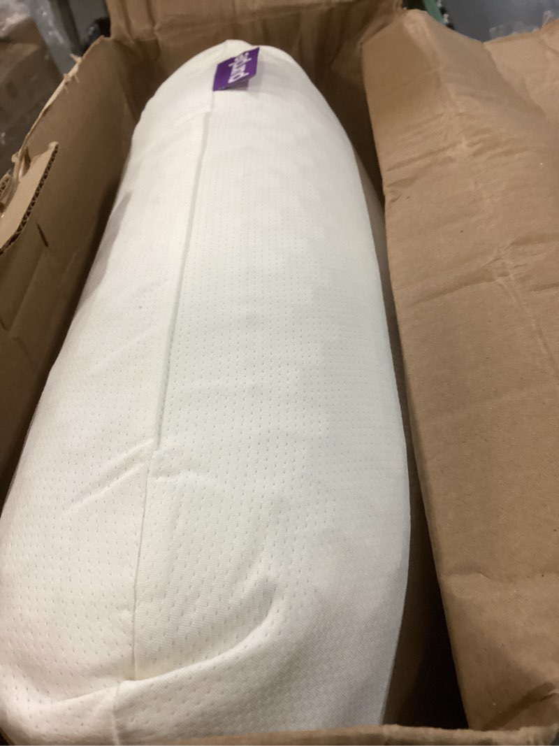 Condition photo showing New/Like New for purple harmony pillow – talalay latex foam cooling pillow for combo or side sleepers, 360º hex gelflex grid for no-pressure support and luxurious weightless feel - standard, medium feel, med height