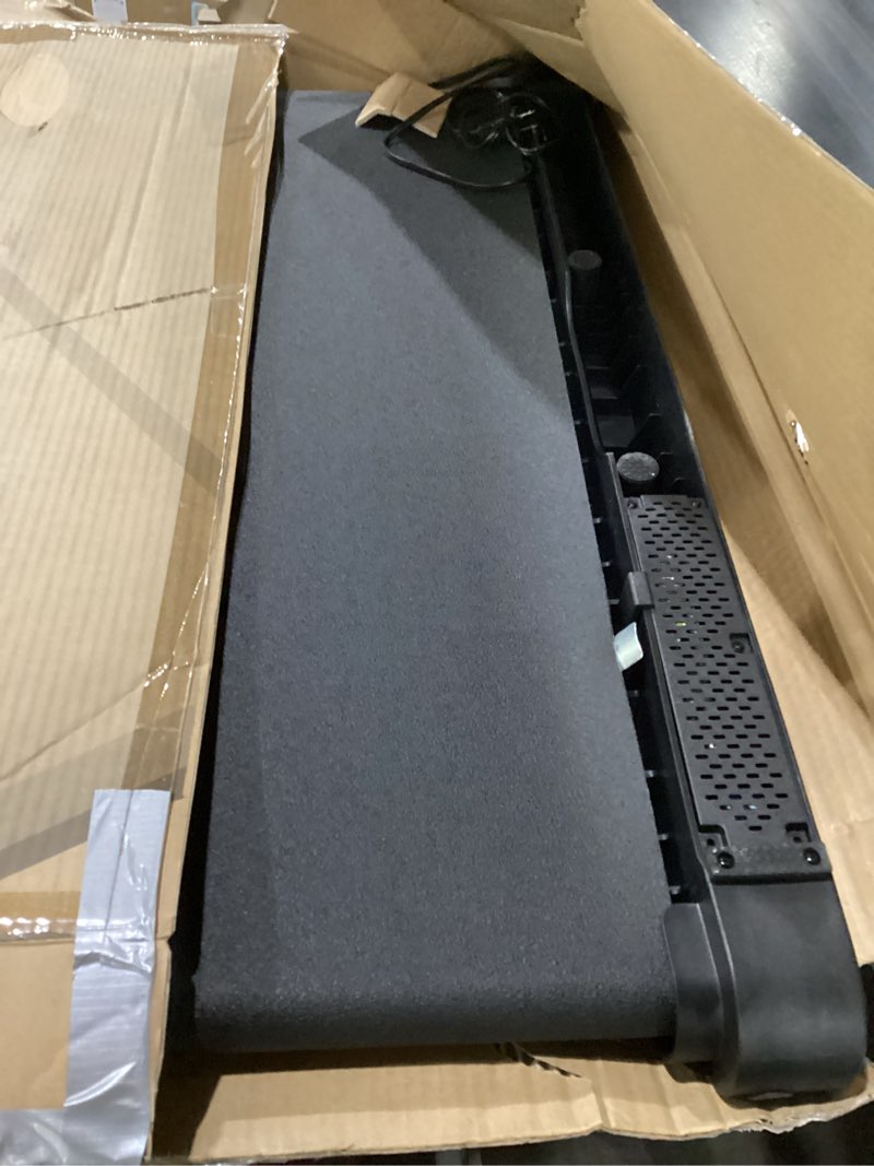 Condition photo showing As Is for similar to stock photos n tested mjww walking pad treadmill with 9% auto incline, 3.0hp powerful under desk treadmill for home office, 300lbs capacity portable mini treadmill with remote & led display, no assembly, quiet workoutt