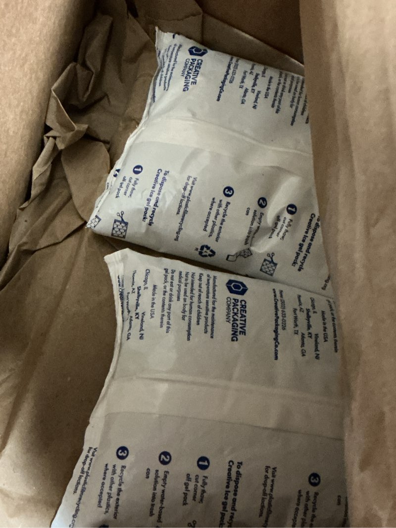 Condition photo showing New/Like New for Insulated Thermal Shipping Box 12"x12"x12" with 2 Gel Ice Packs, Pack of 1 - USA-Made Cold Food Ship