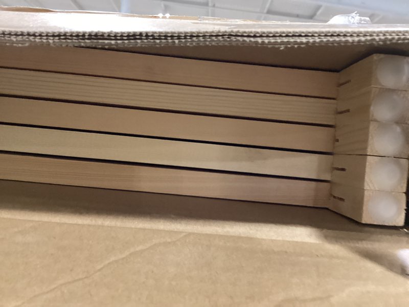 Condition photo showing Good Condition for furnnylane 5 panel short room divider screen,beige freestanding partition,small bamboo panel divider for room seperation,3.95 ft tall beige 5 panel