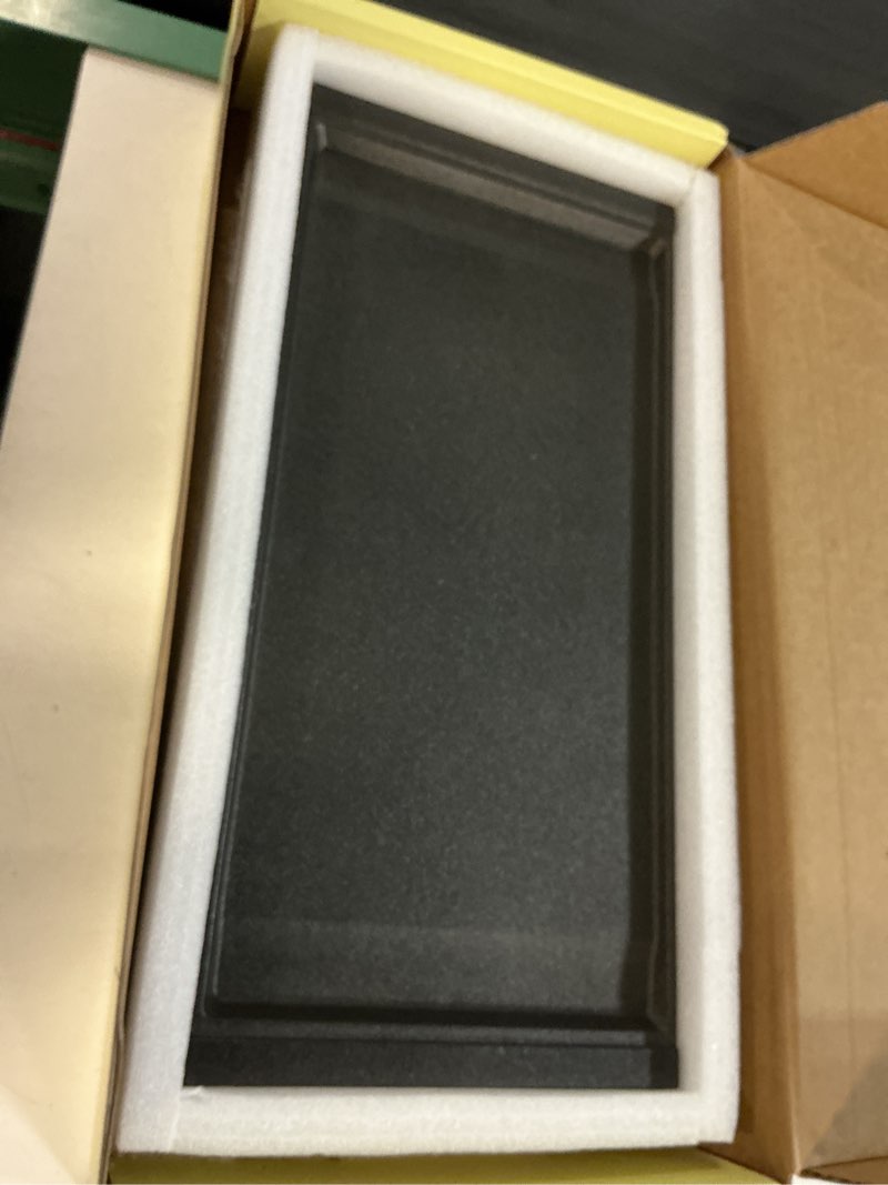 Condition photo showing New/Like New for upgraded wb31x24738 cast iron griddle replacement for ge appliance stove range cooktop, nitrided non-stick coating, wb31x49806 gas stove top center part for ge, 19.5"×9" integrated griddle plate