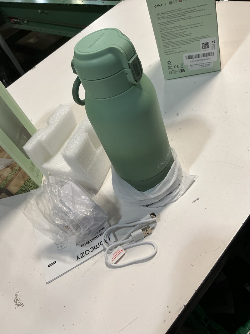 Condition photo showing As Is for momcozy portable milk warmer for travel – dual heating modes for breast milk & water, portable bottle warmer with fast heating & long battery life, 17 ounces large capacity to meet your all-day needs