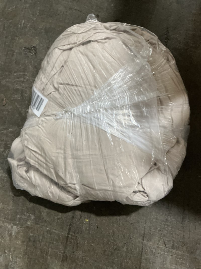Condition photo showing As Is for sheet set, king, sand