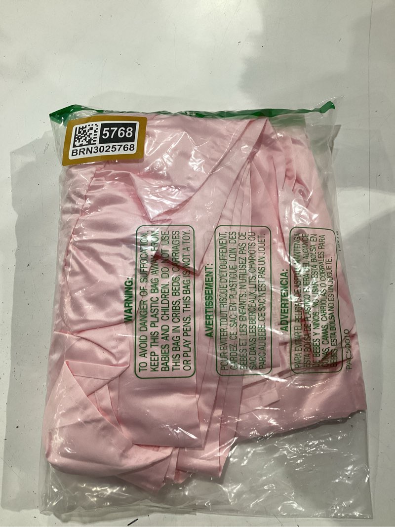 Condition photo showing Good Condition for stangh pink ruffle curtains 52x84 long 2 panels for girls room, scalloped silky satin romantic drapes, light filtering privacy shabby chic princess/feminine bedroom window decor 52"w x 84"l (pack of 2) blush pink