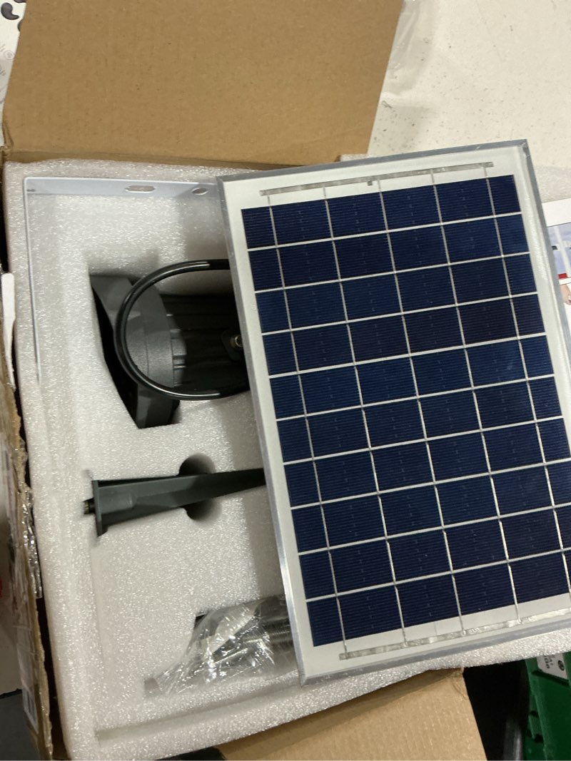 Condition photo showing Good Condition for ofuray solar flag pole light 3in1 design, brightest flag pole light solar powered, 2 brightness american flag coverage led solar lights outdoor dusk to dawn fit 1"-4" flagpole for house inground cold white