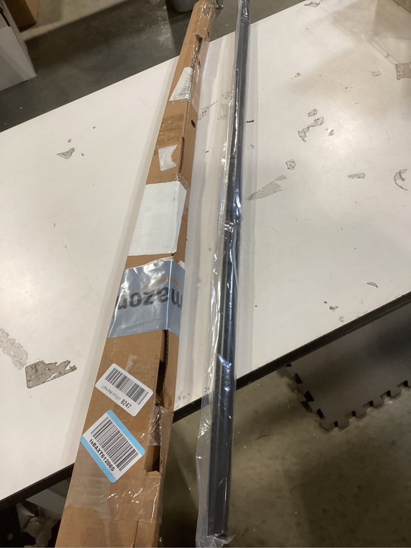 Condition photo showing As Is for Zenna Home Adjustable Curtain Tension Rod, No Drill Expandable Tension Window Rod, Easy Installation, Rental Friendly, 51 - 120 Inches, Oil Rubbed Bronze Oil Rubbed Bronze 51" to 120"